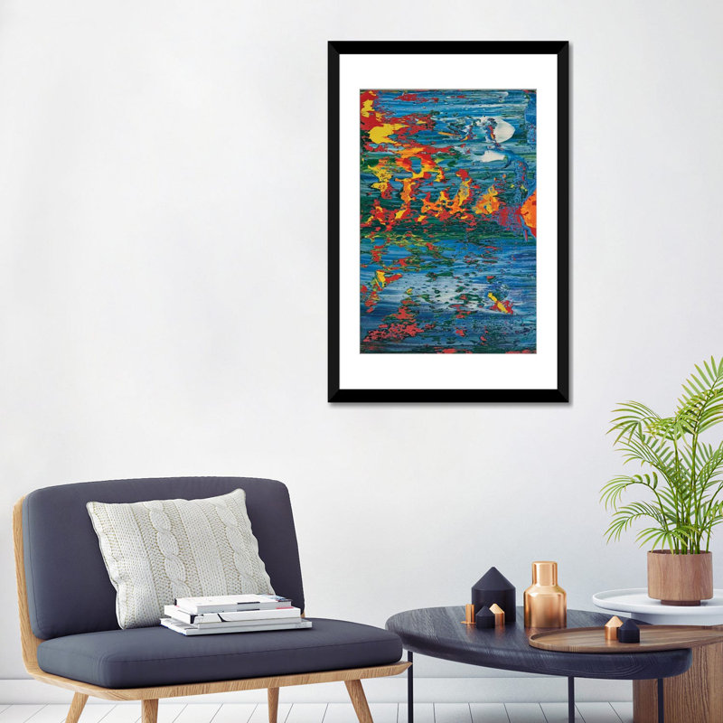 « kurt hawn », reproduction sur toile, Papier d'art encadré noir, H 32 po x l 24 po x P 1 po, Blanc