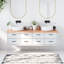 Azriah 180cm Solid Wood Bathroom Vanity Top-1626530325