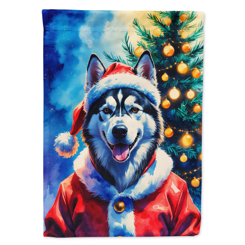 Drapeau de jardin Doberman Pinscher, Husky sibérien