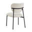 Chaises de salle à manger rembourrées modernes avec pieds en métal, confortables et élégantes pour tout décor de maison (ensemble de 2)