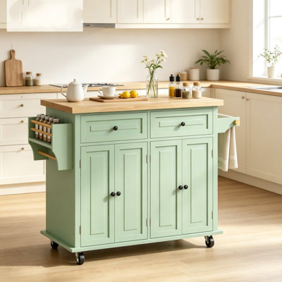 111 cm W Kitchen Island with
