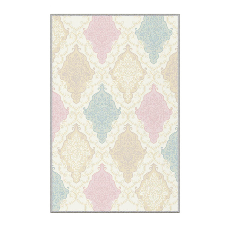 Stylish Woven Carpet, 100% Polyester, Pile Height: 0.3 in | Antibacterial & Non-Slip Underside, 3D Digital Printing | Machine Washable, Perfect for Home Décor, Living Room & Bedroom Use