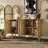 Mid-Century Modern Sideboard With Rattan Doors And Adjustable Shelves