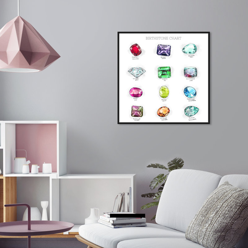 Impression sur toile, "Fashion and Glam", Glam White, H 24 po x l 24 po x P 1,5 po, Toile avec cadre noir