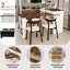 Ensemble d'îlot de cuisine avec 4 chaises en bois massif-1992613976