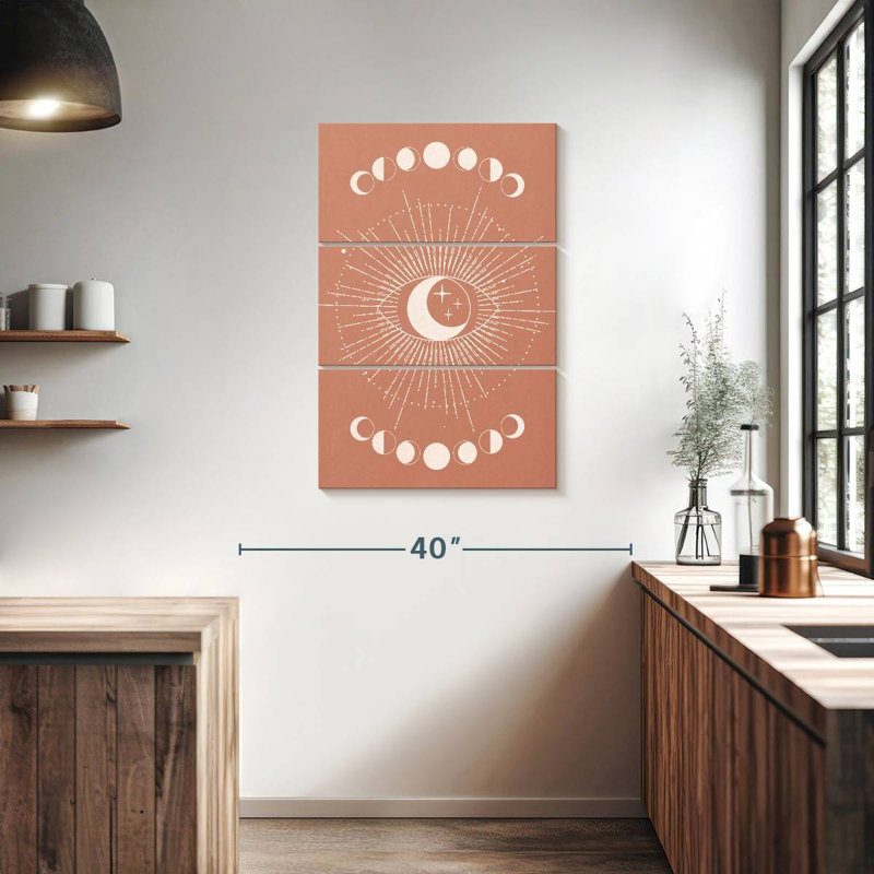 Système solaire géométrique Adella, H 38 po x l 24 po