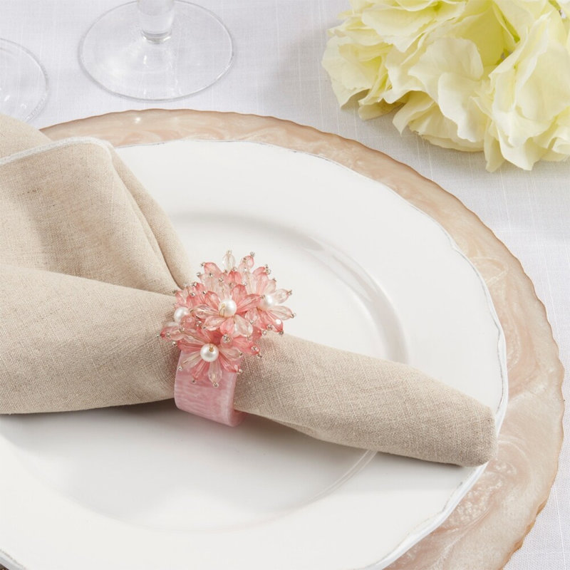 Porte-serviettes en résine, Rose