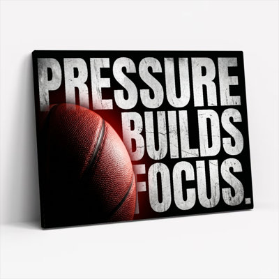 «Press Builds Focus», ensemble de 1 reproduction d'art sur toile