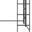  Lit mezzanine simple en métal Alexy avec 2 tablettes et 1 bureau-1214016815