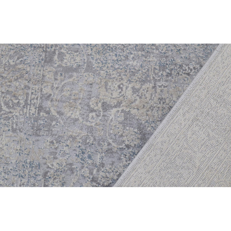 Tapis oriental gris / beige Losino, Rectangle 8 pi 8 po x 11 pi 11 po