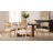 Debbora 21.75''W Coastal Solid Wood Barrel Dining Chair With Rattan Backrest-1527611913
