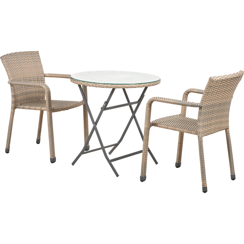 Gella 3 - Piece 2- Person 70 Cm L Outdoor Bistro set