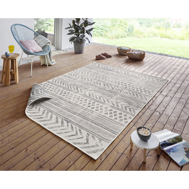 Biri Flatweave Grey Rug, Rectangle 240 x 340cm