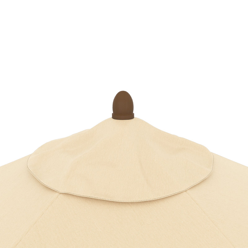 Parasol de marché Henry Street, Beige antique ‑ polyester