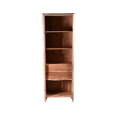 Platon 190 cm H x 66 cm W Solid Wood Standard Bookcase