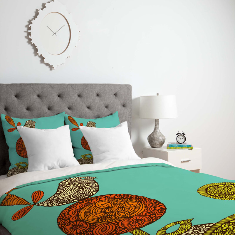Housse de couette Bird, Housse de couette pour lit simple, Poids léger