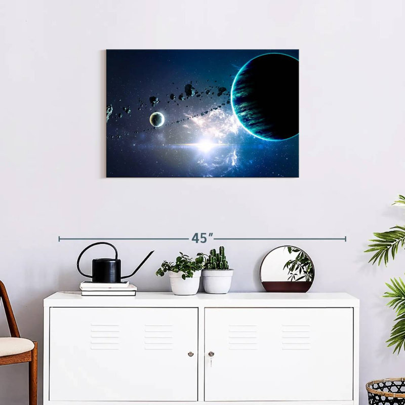 Oberle Planets And Nebula, 20" H x 30" W