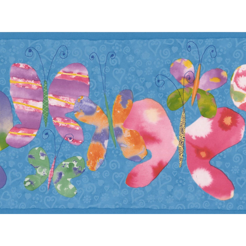 Bordure de papier peint Janousek, Bleu