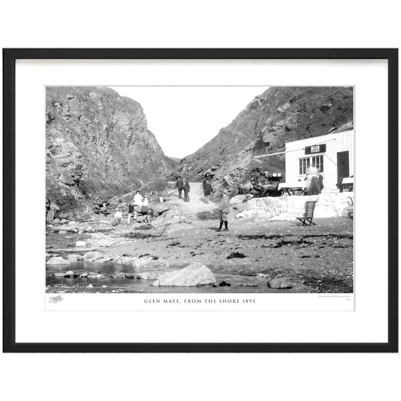 Glen Maye, From The Shore 1895 by Francis Frith - Single Picture Frame Print, 40cm H x 50cm W x 2.3cm D