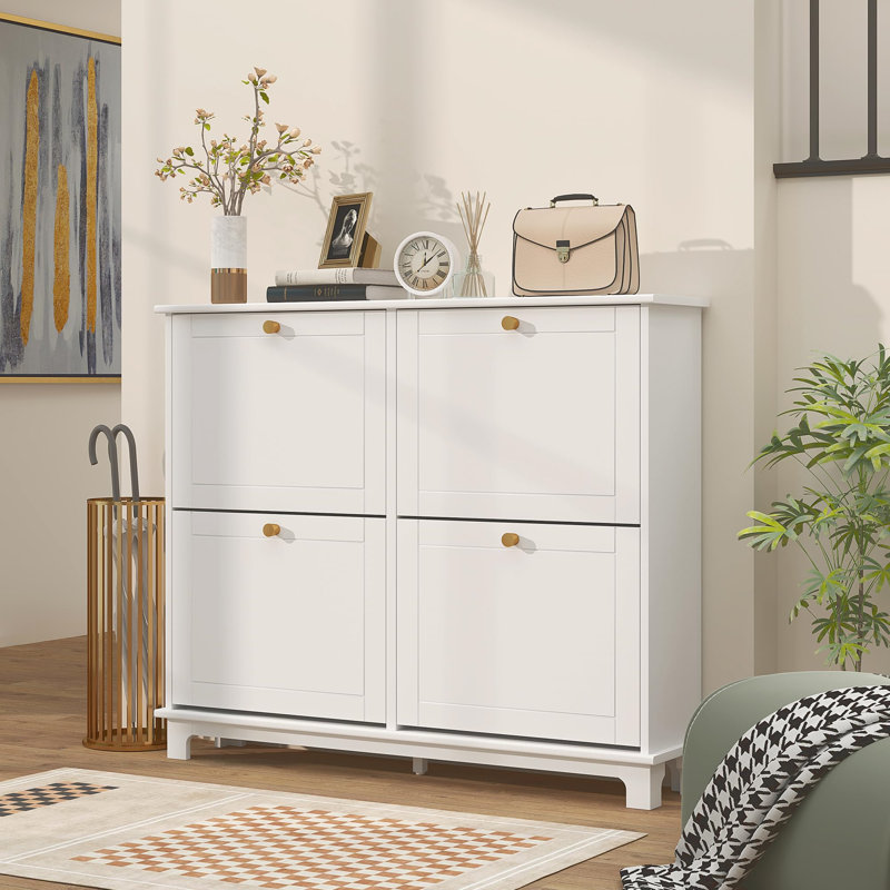16 Pair Flip Down Shoe Storage
