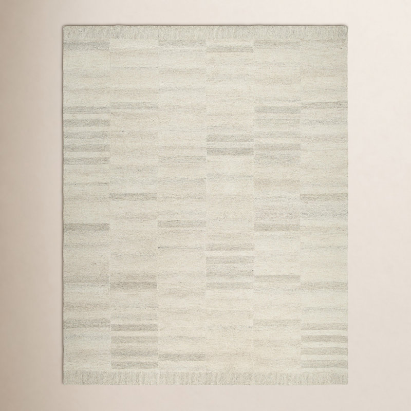 Tapis rectangulaire en laine touffeté à la main Adarian, Rectangle 5 pi x 7 pi 6 po