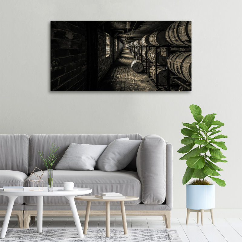 Bourbon Barrels - Wrapped Canvas Print