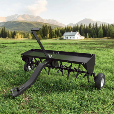 48-Inch Tow Behind Lawn Plug Aerator