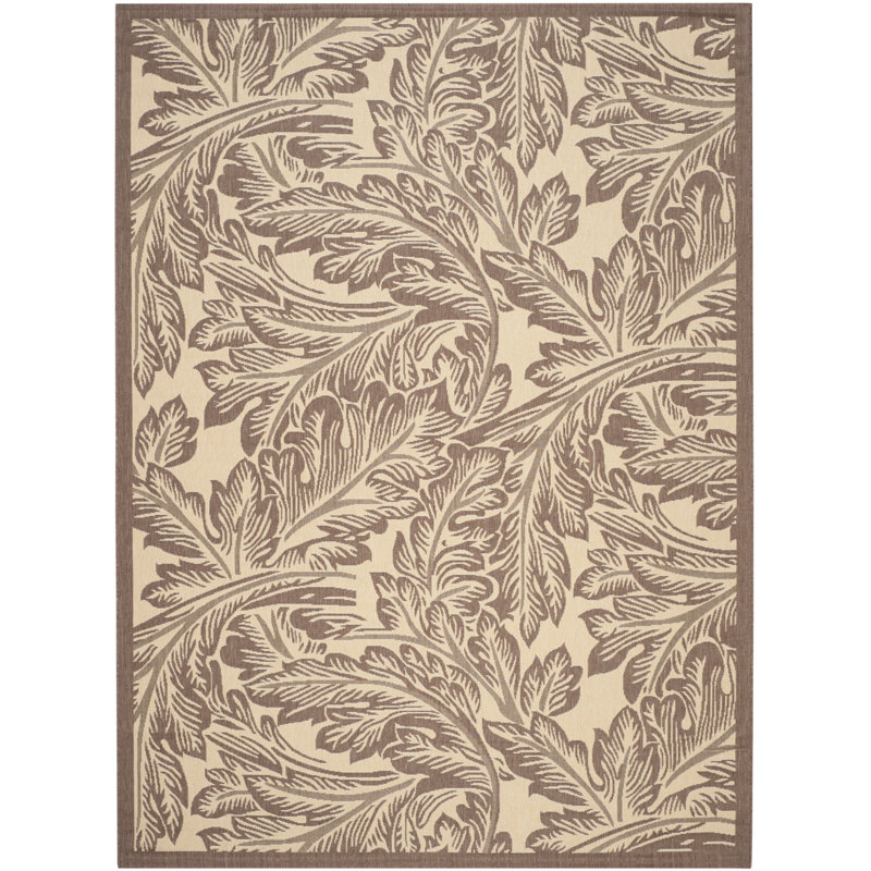 Herefordshire Performance Floral Indoor/Outdoor Area Rug, Rectangle 4' x 5'7"