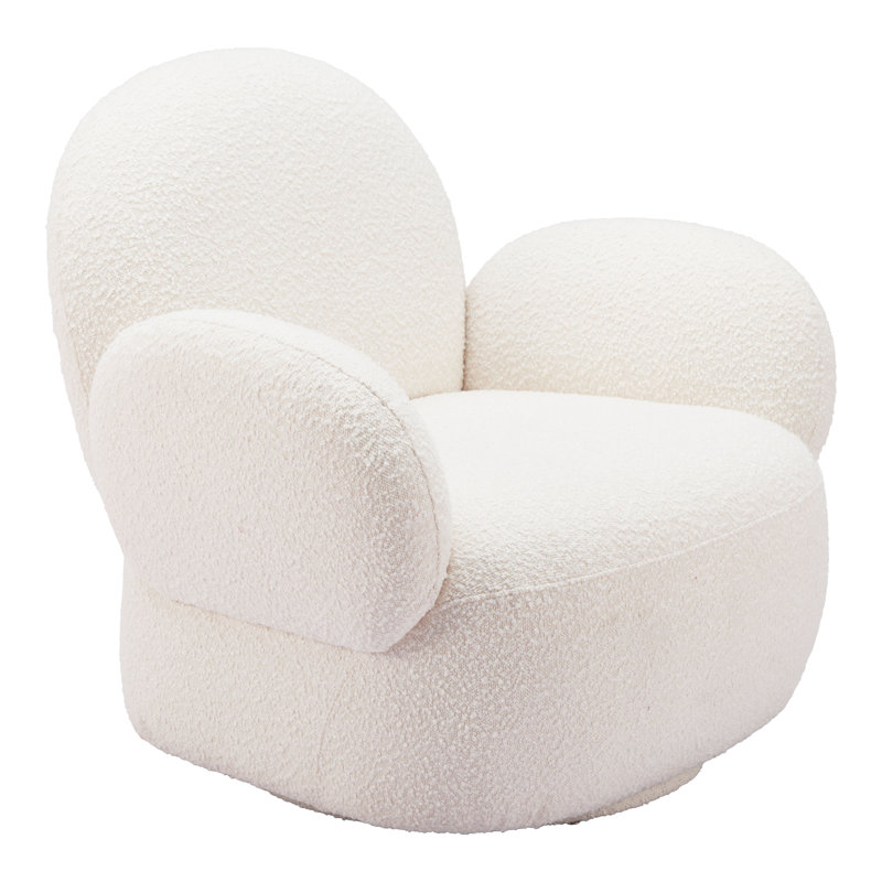 Chaise pivotante blanche