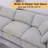 Caylob 5 - Piece Upholstered Chenille Sofa & Chaise Couch With Reversible Ottoman-1078375056