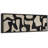 Mid Century Shape Abstract Contours, Black And White Beige Artwork, Retro Bedroom Home Decor, Extra Large Framed Canvas Print Wall Art-111568151-96074539