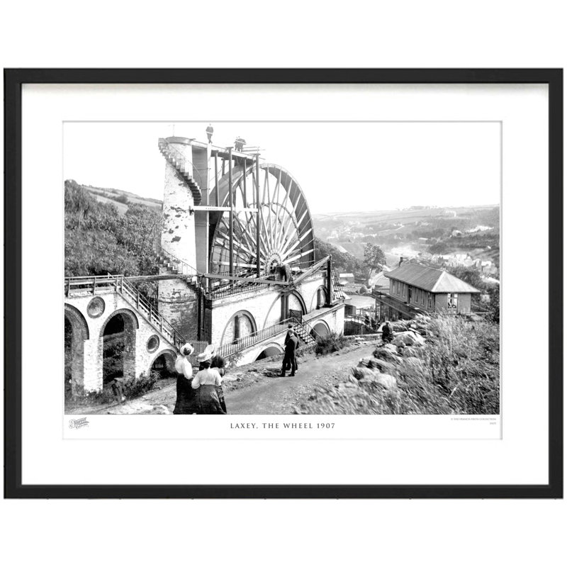Laxey, The Wheel 1907 by Francis Frith - Single Picture Frame Print, 40cm H x 50cm W x 2.3cm D