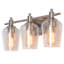 Éclairage de meuble-lavabo classique à intensité variable 3 lumières avec abat-jour en verre transparent 21 po Abbighail-1569824955