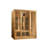 Dynamic Infrared Bellevue 3 - Person Bluetooth Compatible FAR Infrared Sauna in Hemlock