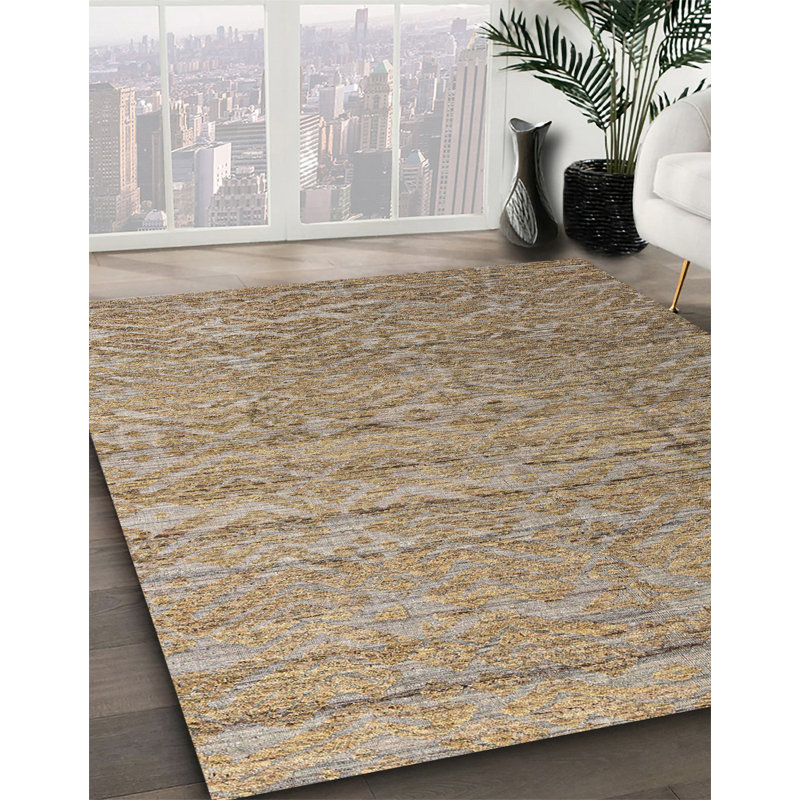 Claritha Abstract Indoor Rug, Round 6'