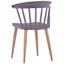 Mclean 44cm H Side Chair in Grey