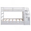 - Lit superposé avec lit gigogne et escalier de rangement, ancien SKU: LPAAK-44092282