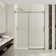 56-60" W X 76" H Frameless Single Sliding Soft-Close Shower Doors, Reversible Installation, 3/8" Tempered Glass