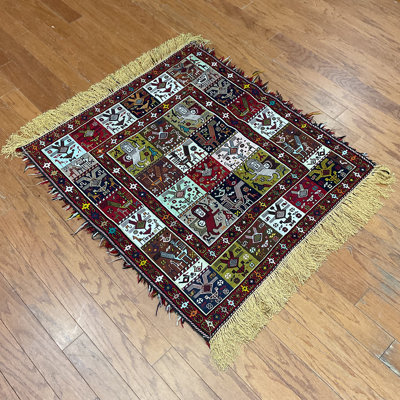  Tapis en soie Soumak fait à la main