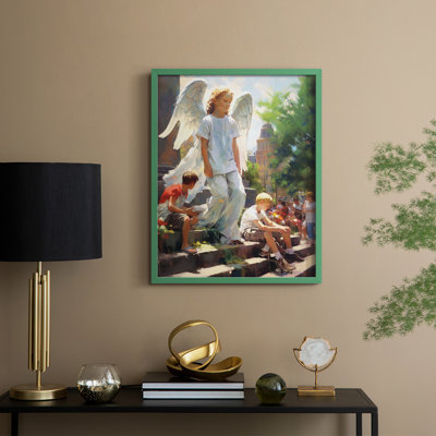 Religious Series CDLX, reproduction encadrée - bois massif