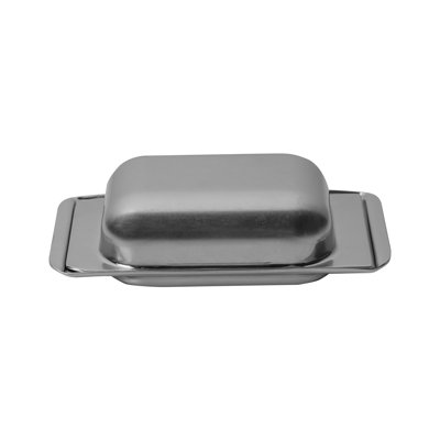 ORIGINAL VINTAGE Stainless Steel Butter Dish
