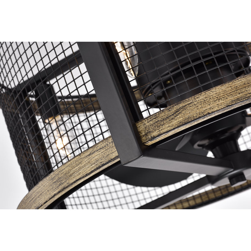 Ventilateur de plafond sans lame à 3 pales avec télécommande et ensemble d'éclairage Haverly