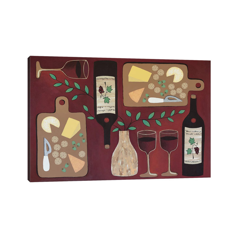 Wine O'clock by Lisa Frances Judd - Wrapped Canvas Print, 66.04 cm H x 45.72 cm W x 3.175 cm D