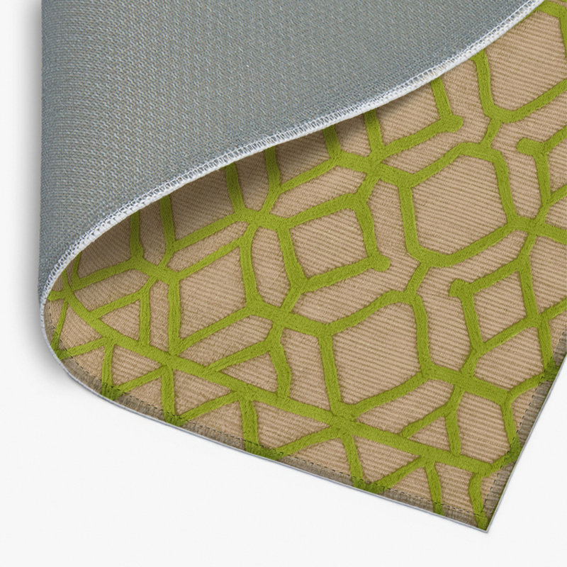Tapis intérieur et extérieur beige Trellis, Rectangulaire 2 pi x 3 pi