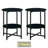 Glass Top End Table Set