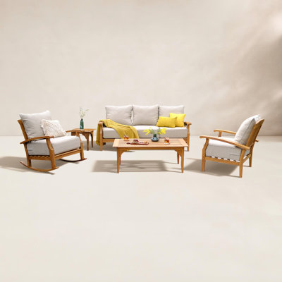 Caterina 5-Person Teak Patio Seating Group