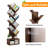 8 Tier Tree Wooden Tall Book Shelf, With Storage