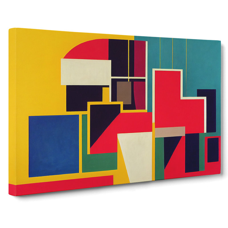 Dazzling Modern Abstract - Wrapped Canvas Print, 35cm H x 50cm W x 3cm D