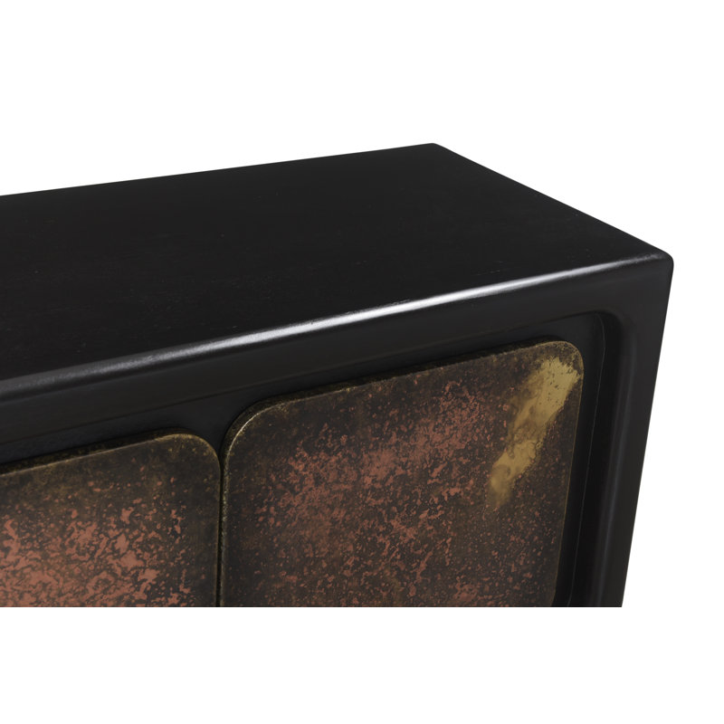Buffet 4 portes Balthazar en fer contemporain multicolore
