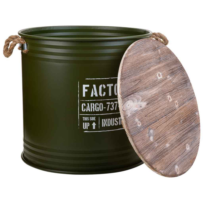 Trent Austin Design Iron Decorative Basket, Green